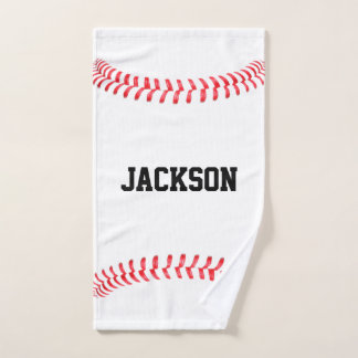 Custom Baseball Player Name, Team Name or Text Hand Towel