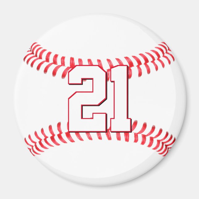 Custom Baseball Player Number/Letters Sports Team Magnet (Front)
