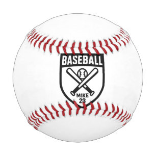 Custom Baseball Shield Logo Personalized Name & Nu