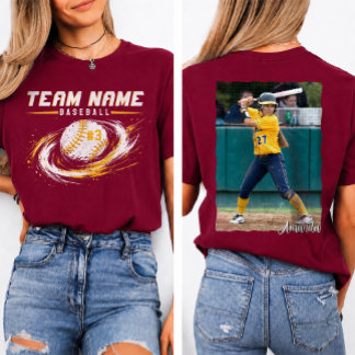 Custom Baseball Team Fan Apparel T-Shirt