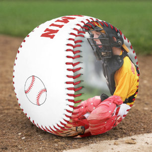 Custom Baseball with Name Number Photo Kids