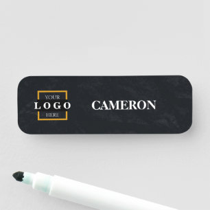Custom Basic Business Logo Employee Staff Name Ta Tag
