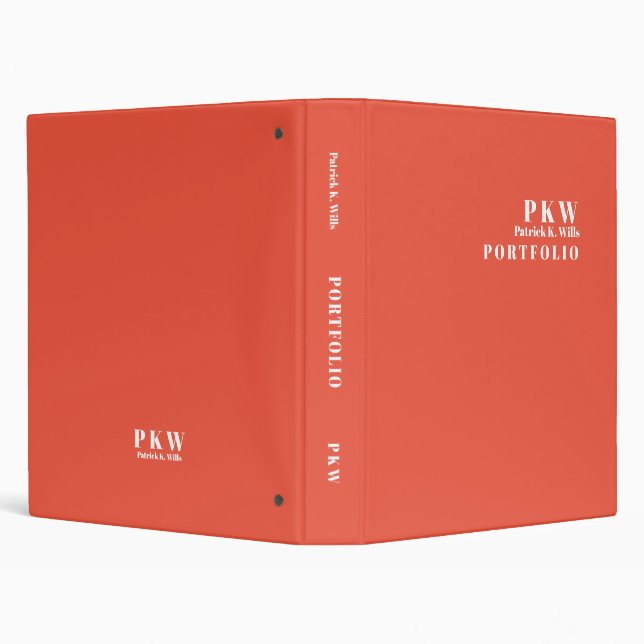 Custom Basic Simple Colour Portfolio Binder (Background)