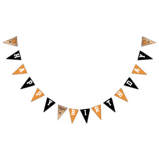 Custom Basketball Birthday Party Bunting Flags