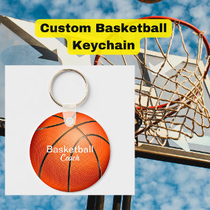 Custom Basketball Coach Keepsake Keychain