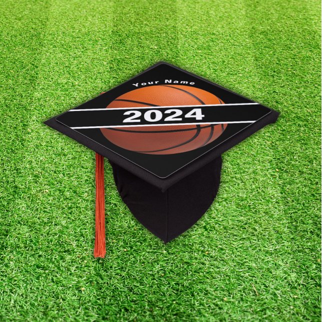 Custom Basketball Graduation Cap Topper (Basketball Graduation Topper)