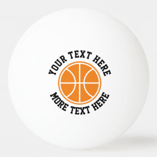 Custom basketball icon table tennis ping pong ball