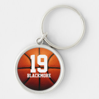 Custom Basketball Numbers Keychain