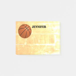 custom basketball post it note to personalize