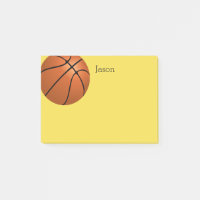 custom basketball post it note to personalize