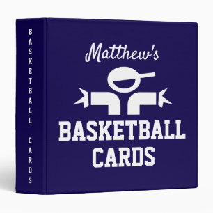 Custom basketball ring binder for card collection