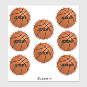 custom basketball stickers add your name