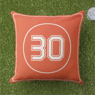 Custom Basketball Textured Coach Sporty Outdoor Pillow