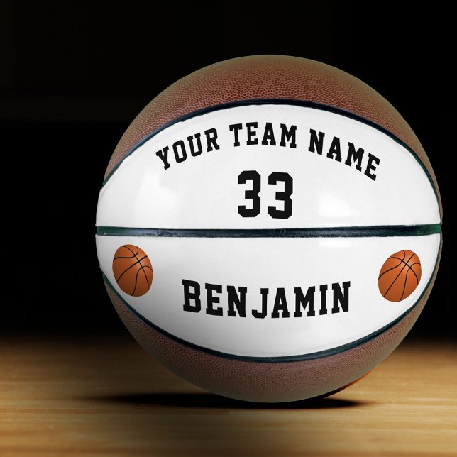 Custom Basketball with Name Number Kids (Creator Uploaded)