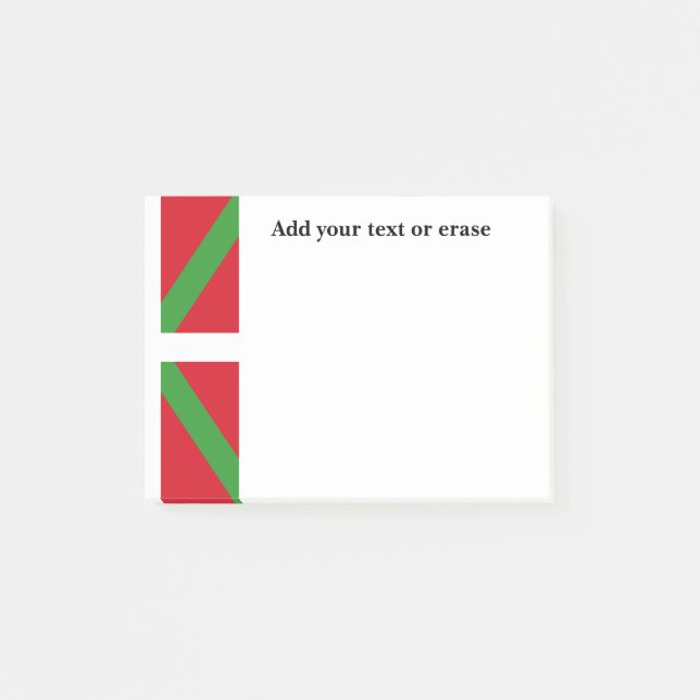 Custom, Basque Country national flag Ikurriña: Post-it Notes (Front)