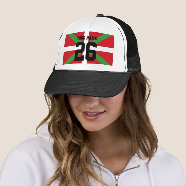 Custom, Basque Country national flag, ikurriña: Trucker Hat (In Situ)