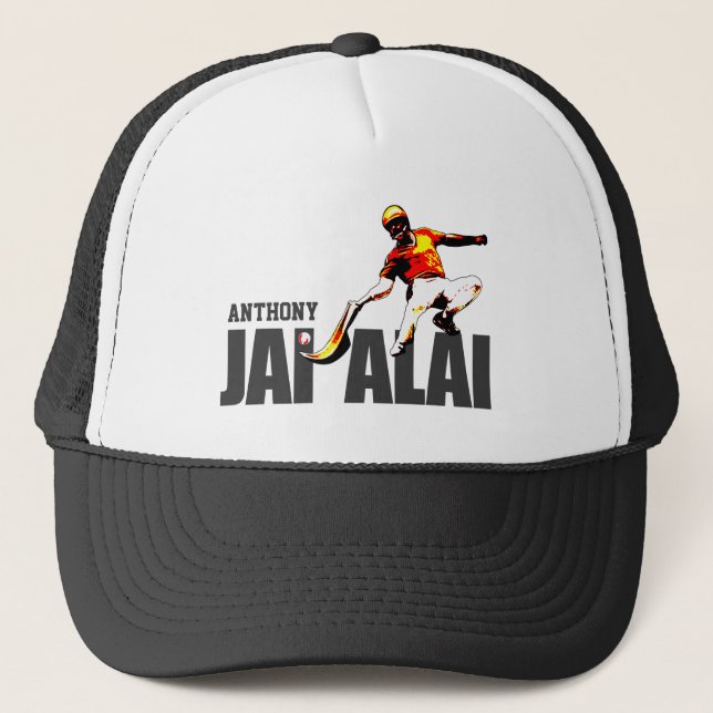 Custom, Basque sport Jai Alai / Cesta Punta logo: Trucker Hat (Front)