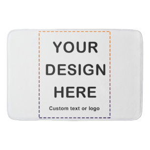 Custom Bath Mats & Rugs for Men Women, Personalize