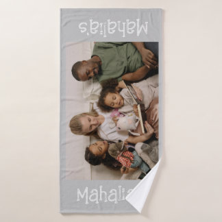 custom bath towels with names and photos
