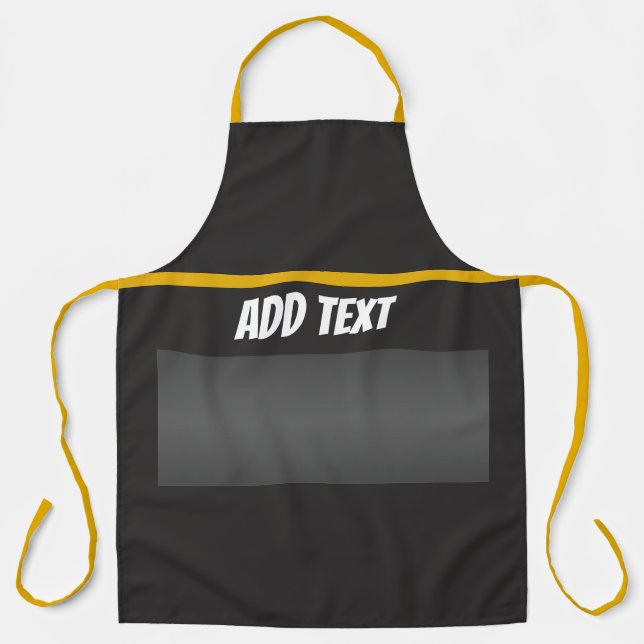 Custom BBQ Apron - Personalized Grilling Gift (Front)