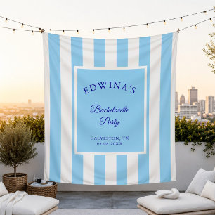 Custom Beach Bach Coastal Bachelorette Party Decor Tapestry