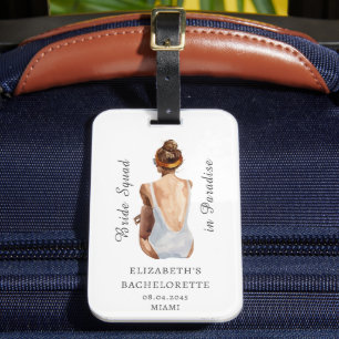 Custom Beach  Bachelorette Party Favours  Luggage Tag