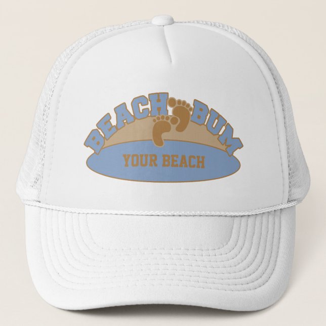 Custom Beach Bum hats - choose colour (Front)