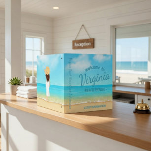 Custom Beach House Guest Information Binder