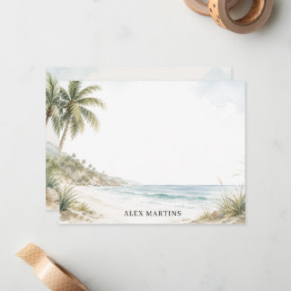 Custom Beach Note Card