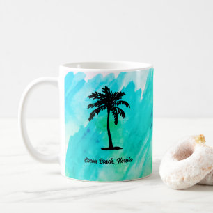 Custom Beach Palm Tree Nautical Coffee Mug