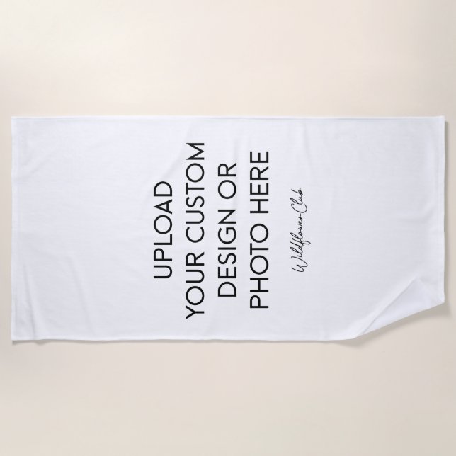 Custom  beach towel (Front)