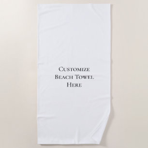 Custom Beach Towel Vacation Design Template Pool