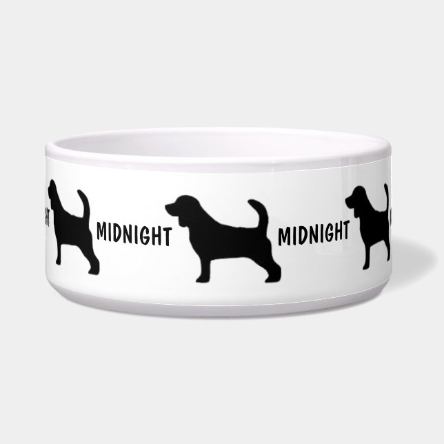 Custom Beagle Dog Bowl (Front)