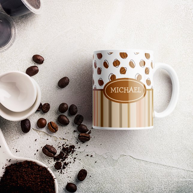 Custom beans coffee pattern Coffee Mug (
)