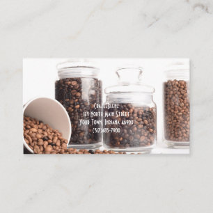 Custom Beans Coffee Shop Business & Punch Card