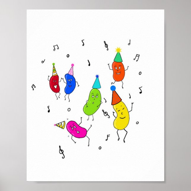 Custom Beans. cute beans Poster (Front)