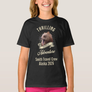 Custom Bear Family Travel Crew Adventure T-Shirt