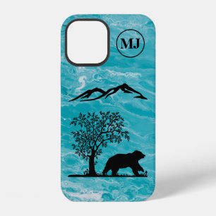 Custom Bear Silhouette Apple iPhone 12 Tough Case