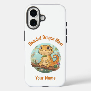 Custom Bearded Dragon Mom iPhone Case