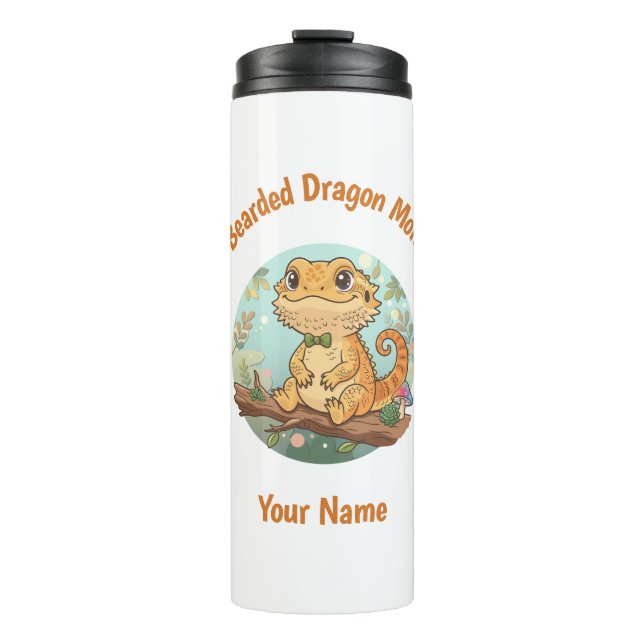 Custom Bearded Dragon Mom Thermal Tumbler (Front)