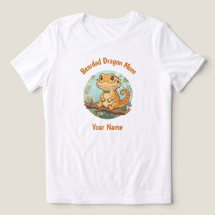 Custom Bearded Dragon Mom Tri-Blend Shirt