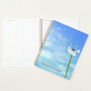 Custom Beautiful Blue Sky and Spring your text Planner