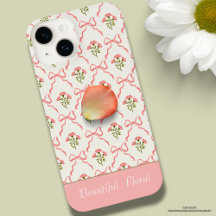 Custom beautiful floral Pink background modern