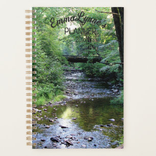 Custom Beautiful Sunlight On Water Mountain Stream Planner
