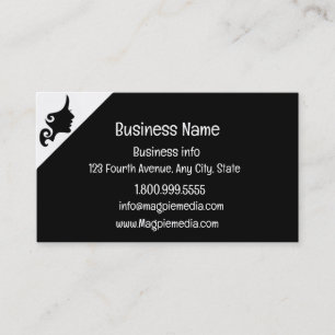 Custom Beauty Stylist Esthetician Business Card
