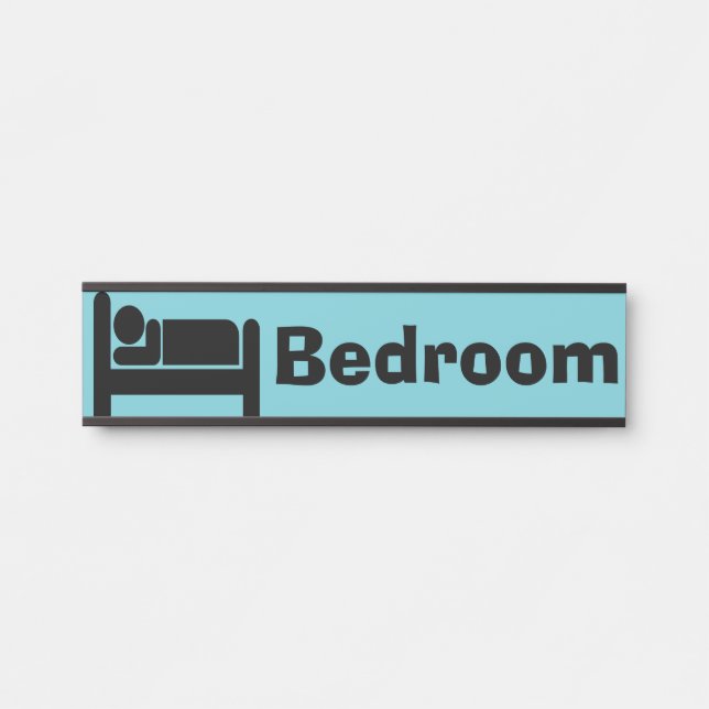 Custom Bedroom Door Name Plaque Sign (Front)