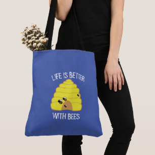 Custom Bee Beekeeper Life Is Better With Bees Quot Tote Bag