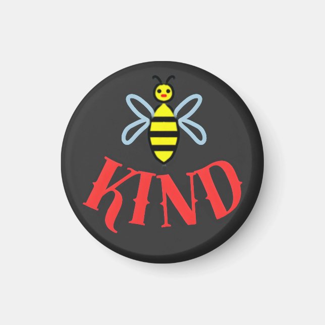 Custom Bee Kind Personalized Gift T-Shirt Magnet (Front)