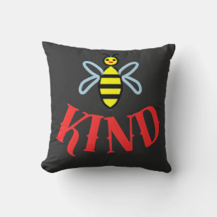 Custom Bee Kind Personalized Gift T-Shirt Throw Pillow