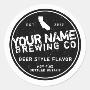 Custom Beer Bottle Labels - Add your own words